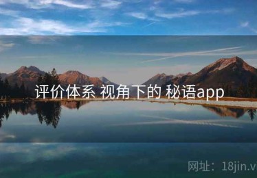 评价体系 视角下的 秘语app