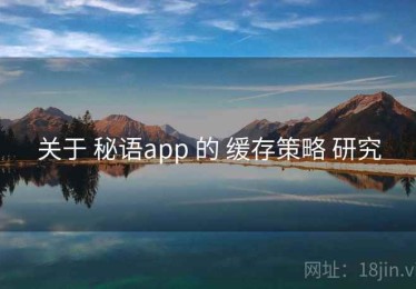 关于 秘语app 的 缓存策略 研究