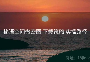秘语空间微密圈 下载策略 实操路径