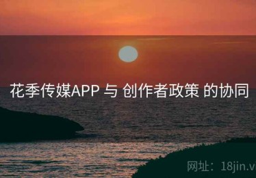 花季传媒APP 与 创作者政策 的协同