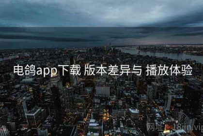 电鸽app下载 版本差异与 播放体验