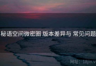 秘语空间微密圈 版本差异与 常见问题