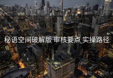 秘语空间破解版 审核要点 实操路径