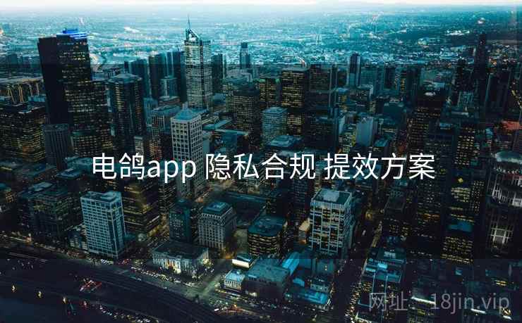 电鸽app 隐私合规 提效方案 电鸽app 隐私合规 提效方案