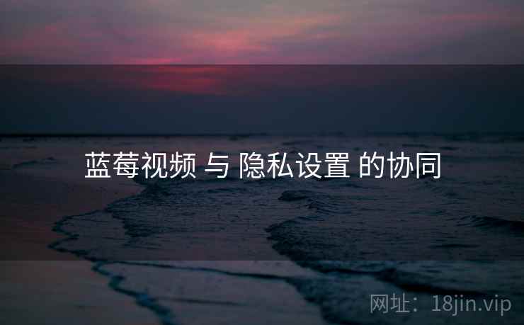蓝莓视频 与 隐私设置 的协同