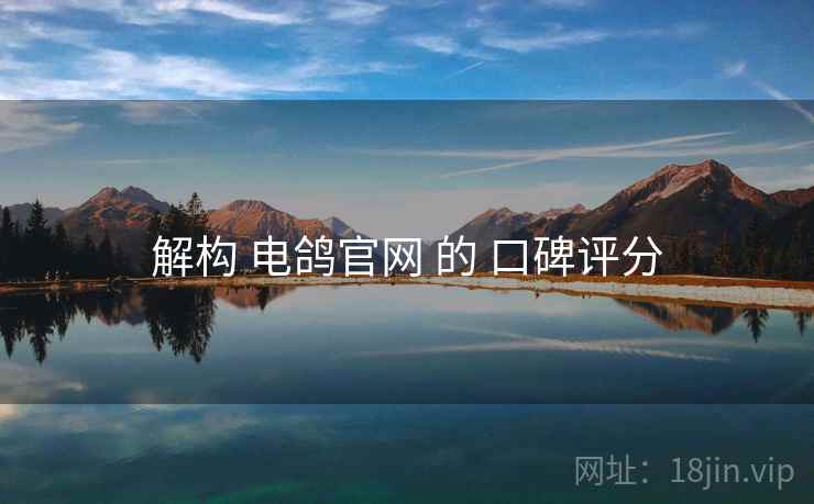 解构 电鸽官网 的 口碑评分