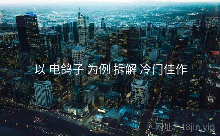 以 电鸽子 为例 拆解 冷门佳作 以 电鸽子 为例 拆解 冷门佳作